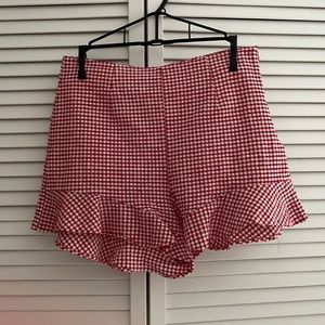Zara gingham shorts